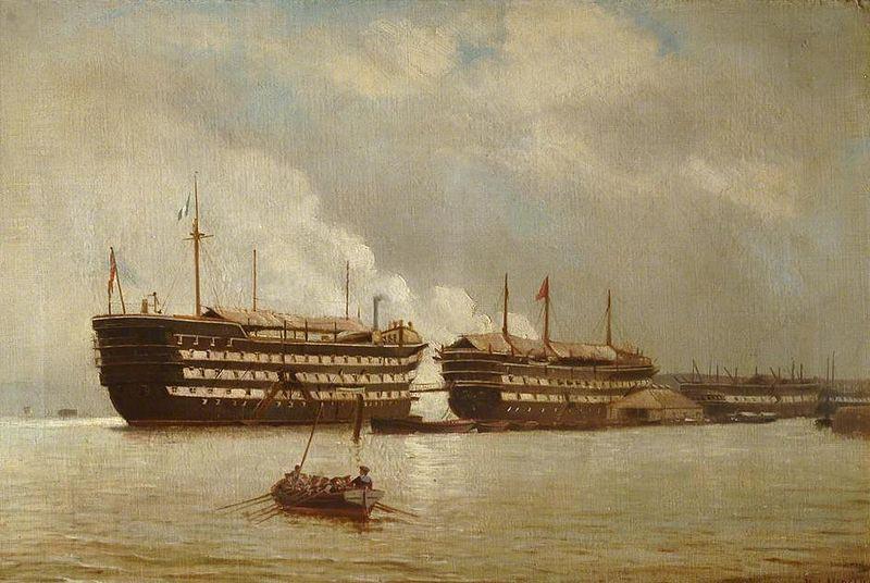 Henry J. Morgan HMS 'Excellent' and HMS 'Illustrious' by Henry J. Morgan oil painting picture